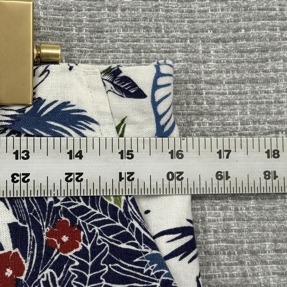 Joie Pants Womens 12 Multicolor Linen Rayon Wide Leg Crop Tropical Print Beach - Picture 4 of 12